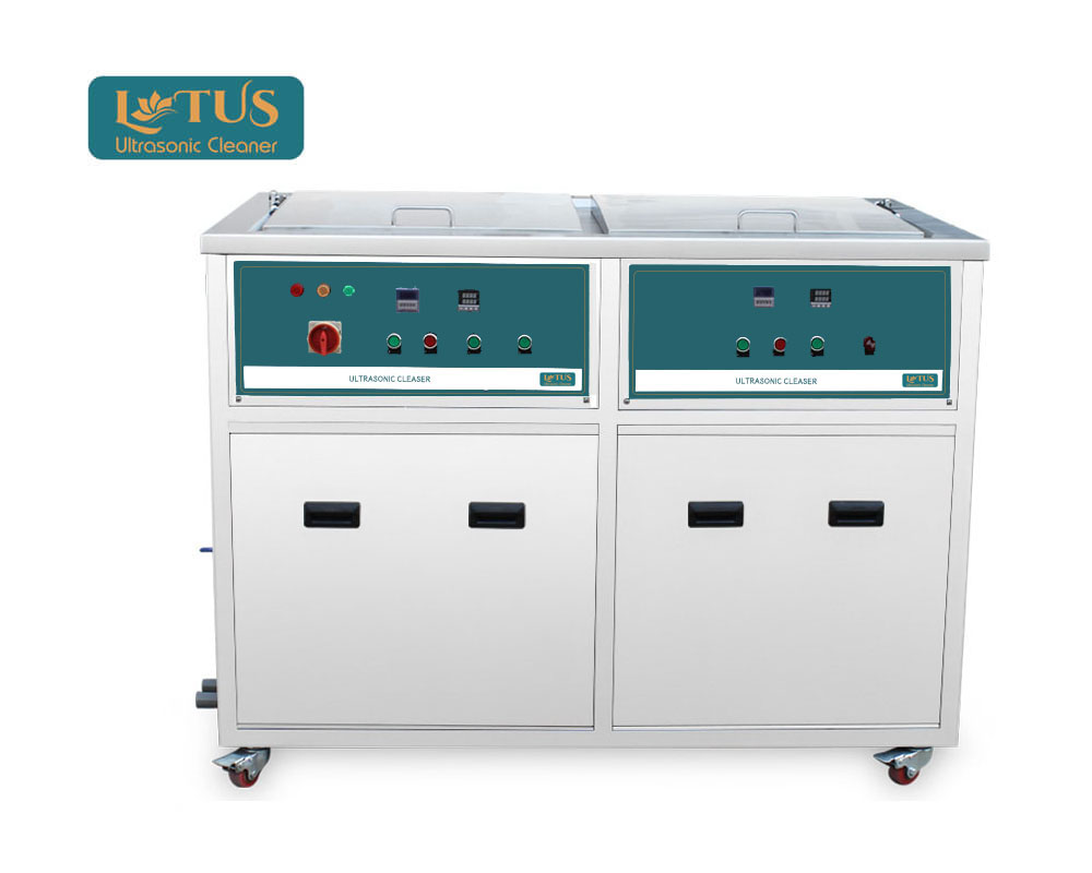 Bể rửa siêu âm công nghiệp dòng bể đôi 360L (Làm sạch + Sấy khô)