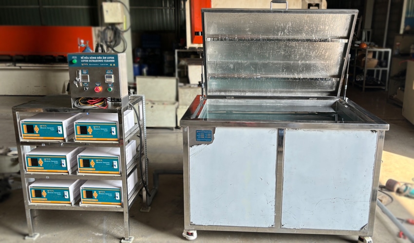 Bể rửa siêu âm Lotus 600L ứng dụng trong lĩnh vực chiết xuất thảo dược